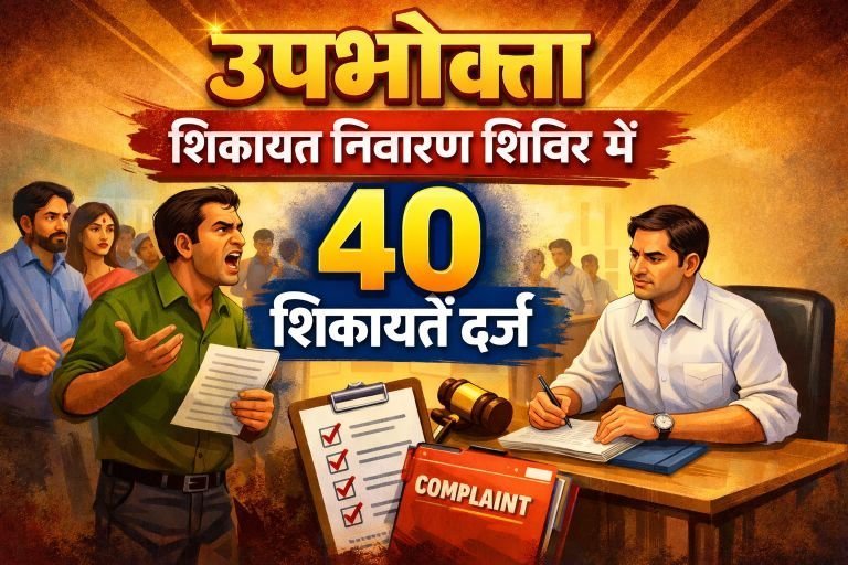 उपभोक्ता शिकायत निवारण शिविर में 40 शिकायतें दर्ज