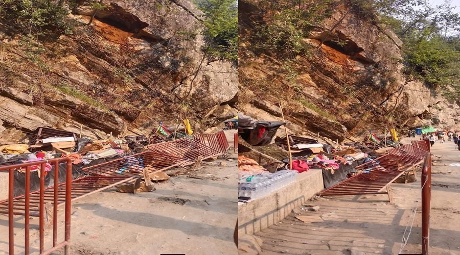 रुद्रप्रयाग में पहाड़ी से गिरे पत्थरों की चपेट में आए यात्री, एक की मौत, एक गंभीर घायल