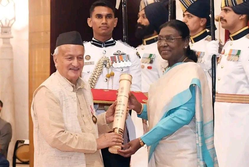 उत्तराखण्ड : पद्म भूषण से सम्मानित हुए पूर्व मुख्यमंत्री भगत सिंह कोश्यारी