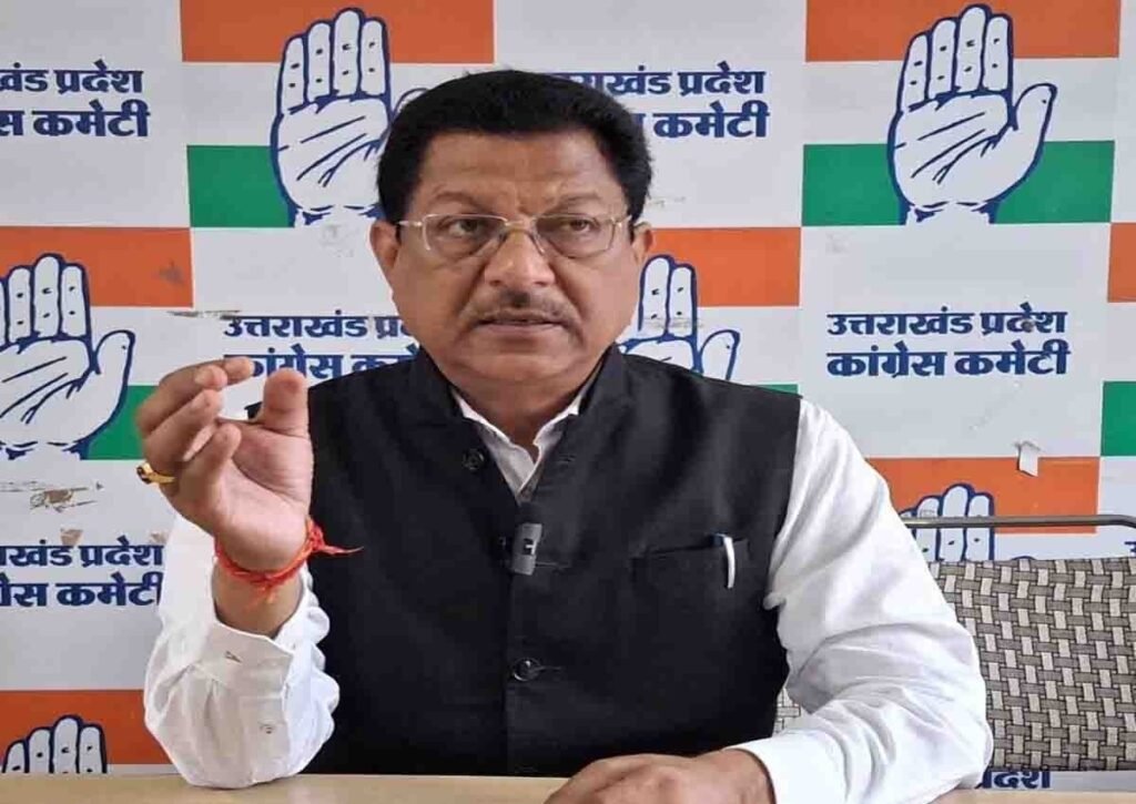 राहुल गांधी के दौरे से भाजपा में घबराहट, अमर्यादित भाषा पर उतर आए नेता – सूर्यकांत धस्माना